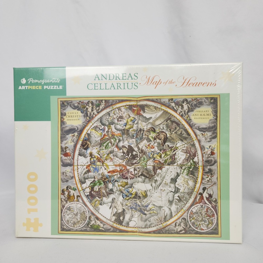 Sealed Pomegranate Art Puzzle "Map of The Heavens" A.Cellarius‎ 1000 pc 25"x20"